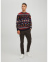 JACK & JONES Pulover 'Hoho' albastru noapte / galben / roșu / alb - Pled.ro