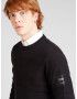 JACK & JONES Pulover 'JAMES' negru / alb - Pled.ro