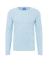 JACK & JONES Pulover 'JAY' albastru deschis / alb - Pled.ro