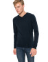 JACK & JONES Pulover 'JJEBASIC KNIT V-NECK' albastru noapte - Pled.ro