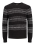 JACK & JONES Pulover negru / alb - Pled.ro