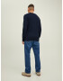 JACK & JONES Pulover 'Park' bleumarin / alb - Pled.ro