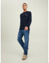 JACK & JONES Pulover 'Park' bleumarin / alb - Pled.ro