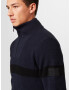 JACK & JONES Pulover 'PAUL' bleumarin / negru - Pled.ro