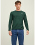 JACK & JONES Pulover 'Paul Tons' verde închis / alb - Pled.ro