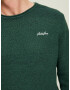 JACK & JONES Pulover 'Paul Tons' verde închis / alb - Pled.ro