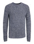 JACK & JONES Pulover 'Phil' bleumarin / alb - Pled.ro