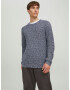 JACK & JONES Pulover 'Phil' bleumarin / alb - Pled.ro