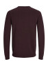 JACK & JONES Pulover roșu burgundy / negru - Pled.ro