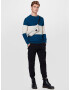 JACK & JONES Pulover 'SHAWN' crem / albastru - Pled.ro