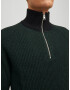 JACK & JONES Pulover verde pin - Pled.ro