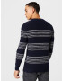 JACK & JONES Pulover 'WILBERT' albastru marin / alb - Pled.ro