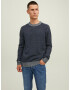 JACK & JONES Pulover 'WILLOW' bleumarin / gri deschis - Pled.ro