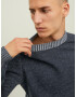 JACK & JONES Pulover 'WILLOW' bleumarin / gri deschis - Pled.ro