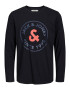 JACK & JONES Tricou 'AARON' bleumarin / portocaliu / negru - Pled.ro