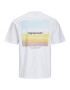 JACK & JONES Tricou albastru deschis / portocaliu / alb - Pled.ro