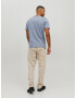 JACK & JONES Tricou albastru fumuriu / alb - Pled.ro