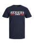 JACK & JONES Tricou albastru marin / roșu carmin / negru / alb - Pled.ro