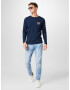 JACK & JONES Tricou 'ANDY' bleumarin / roșu / alb murdar - Pled.ro