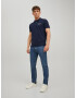 JACK & JONES Tricou 'Archie' bleumarin / alb - Pled.ro