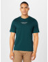 JACK & JONES Tricou 'Archie' verde petrol / alb - Pled.ro