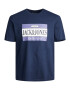 JACK & JONES Tricou 'ARTHUR' bleumarin / lila / alb - Pled.ro