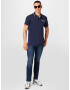 JACK & JONES Tricou 'ASTON' bleumarin / roșu intens / alb - Pled.ro