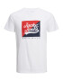 JACK & JONES Tricou 'Beckss' roșu / negru / alb - Pled.ro