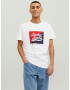 JACK & JONES Tricou 'Beckss' roșu / negru / alb - Pled.ro