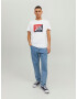 JACK & JONES Tricou 'Beckss' roșu / negru / alb - Pled.ro