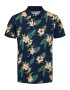 JACK & JONES Tricou 'Becs' bej / bleumarin / galben / verde închis - Pled.ro