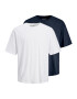 JACK & JONES Tricou bleumarin / alb - Pled.ro