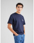 JACK & JONES Tricou bleumarin / alb - Pled.ro