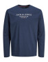 JACK & JONES Tricou 'BLUASTON' bleumarin / roșu / alb - Pled.ro