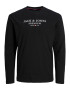 JACK & JONES Tricou 'BLUASTON' negru / alb - Pled.ro