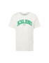 JACK & JONES Tricou 'BLUBOOSTER' verde / alb - Pled.ro