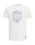 JACK & JONES Tricou 'BLUBRADFIELD' albastru porumbel / negru / alb - Pled.ro