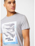 JACK & JONES Tricou 'BOOSTER' albastru deschis / gri deschis / negru / alb - Pled.ro