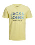 JACK & JONES Tricou 'Booster' bleumarin / albastru deschis / galben pastel - Pled.ro