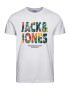 JACK & JONES Tricou 'BOOSTER' verde / portocaliu / negru / alb - Pled.ro