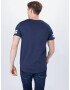 JACK & JONES Tricou 'BORO' albastru închis / alb - Pled.ro