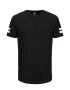 JACK & JONES Tricou 'Boro' negru / alb - Pled.ro