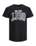 JACK & JONES Tricou 'CEMB' negru / alb - Pled.ro