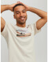 JACK & JONES Tricou 'Copenhagen' bej / albastru deschis / maro / alb murdar - Pled.ro