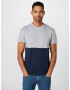 JACK & JONES Tricou 'COPENHAGEN' bleumarin / gri / alb - Pled.ro