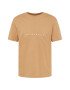 JACK & JONES Tricou 'COPENHAGEN' maro deschis / alb - Pled.ro