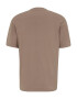 JACK & JONES Tricou 'COPENHAGEN' maro deschis / alb - Pled.ro