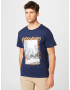 JACK & JONES Tricou 'CRAWL' bleumarin / gri / portocaliu / alb - Pled.ro