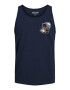 JACK & JONES Tricou 'Crayo' bleumarin / portocaliu / alb - Pled.ro