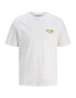 JACK & JONES Tricou 'FEAST' ciocolatiu / galben / alb - Pled.ro